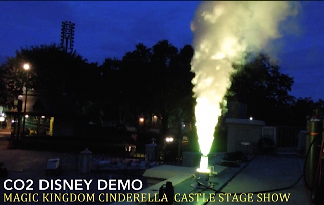 hanson cryo fx  co2 led jets at Disney demo test